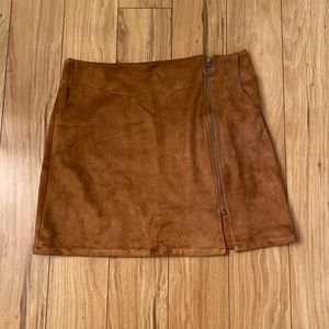 NWOT Promesa Faux Suede, Mini Skirt